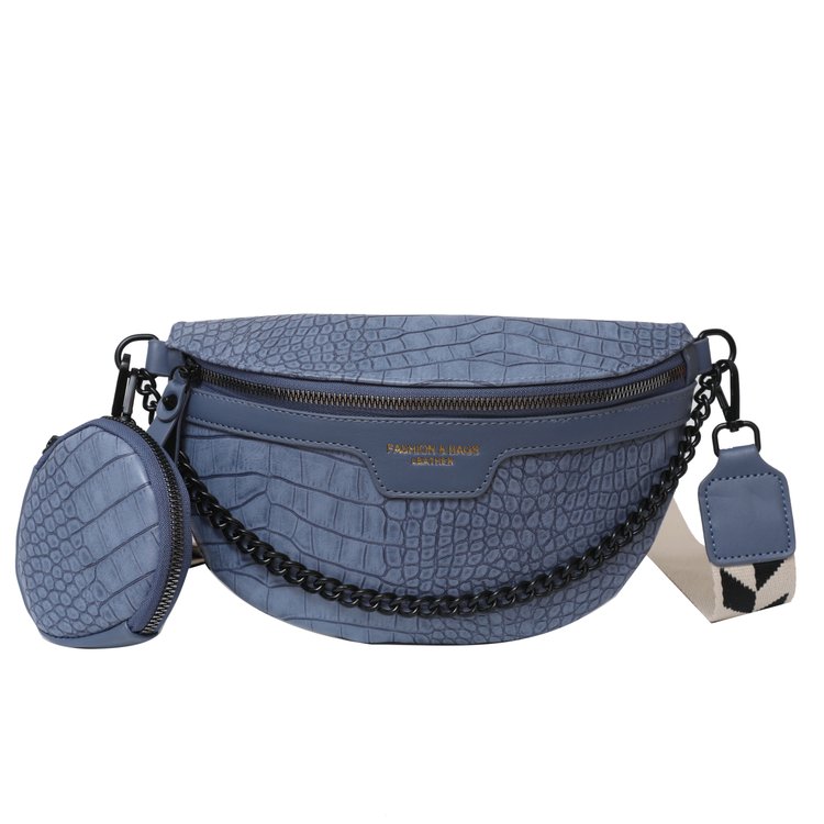 2 in 1 Croc Fany Pack With Coin Purse > Messenger Bags ,Cross Body